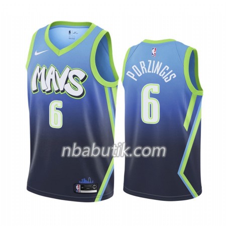 NBA Mænd Trøje Dallas Mavericks Kristaps Porzingis 6 Nike 2019-20 City Edition Swingman NBA Mænd Trøje Dallas Mavericks Kristaps Porzingis 6 Nike 2019-20 City Edition Swingman